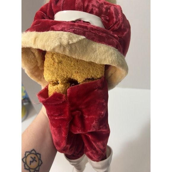 Vintage Harold Gale Christmas Santa Claus Doll Red Velvet Suit 16\